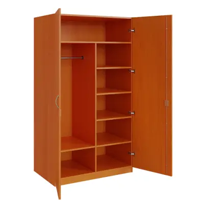 Q 23-100 skříň šatní, 2-dvéřová, 1000x600x1800mm, třešeň šumavská